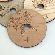 4月 ヤマザクラのコースター